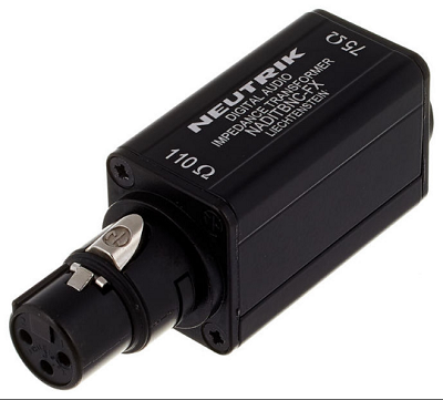 Adaptateurs Neutrik S/PDIF vers AES/EBU NADITBMC-FX