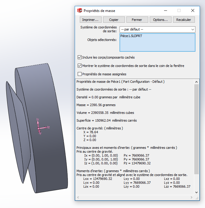 Volume membrane en arrière de la face avant et de l'aimant