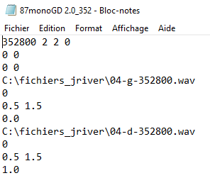 Fichier de correction par convolution monophonique à 352800 Hz
