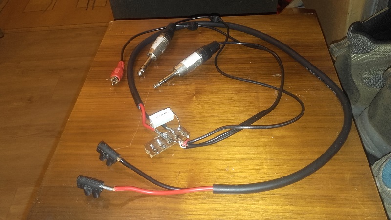 câble de mesure de l'impédance avec 2 jacks pour les entrées
