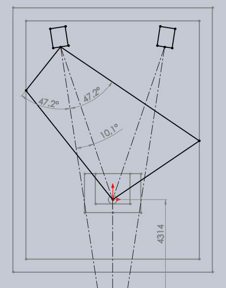 Optimisation des angles de réflexion sur 1 mur