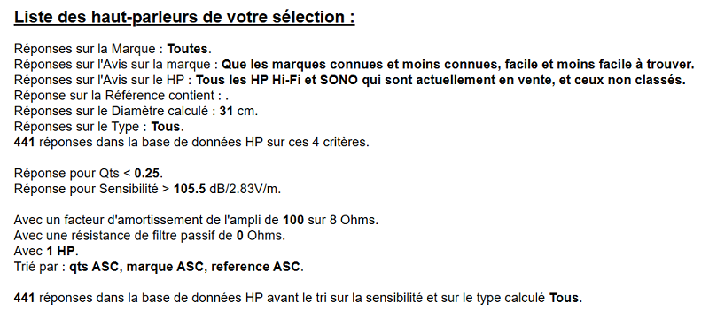 début de la réponse multi pav