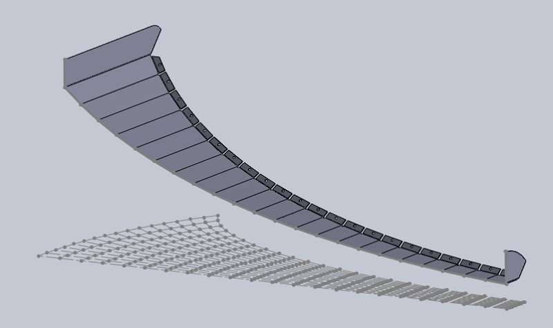 demi tôle extrudée + plats d'assemblage