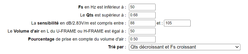 Critères pour un baffle plan