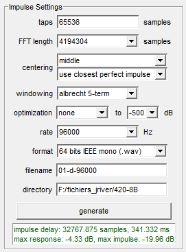 Paramètres Settings de RePhase pour la musique dématérialisée