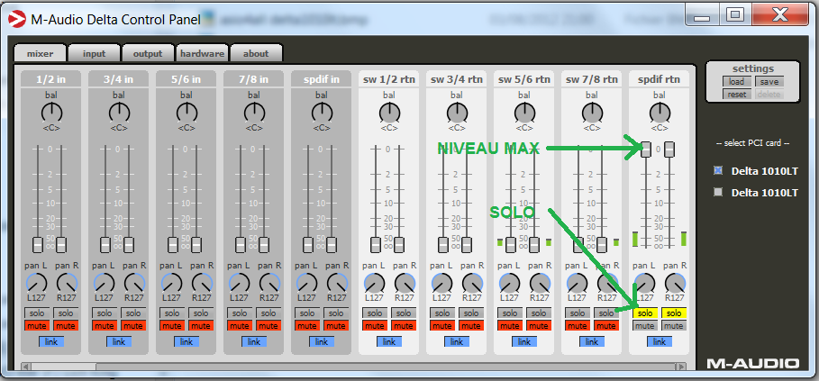 Configuration MIXER (2)